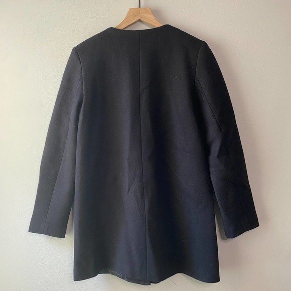 Nine West Women's Wool Blend Full Zip Winter Coat Jacket, Black, Size Small - Picture 4 of 7